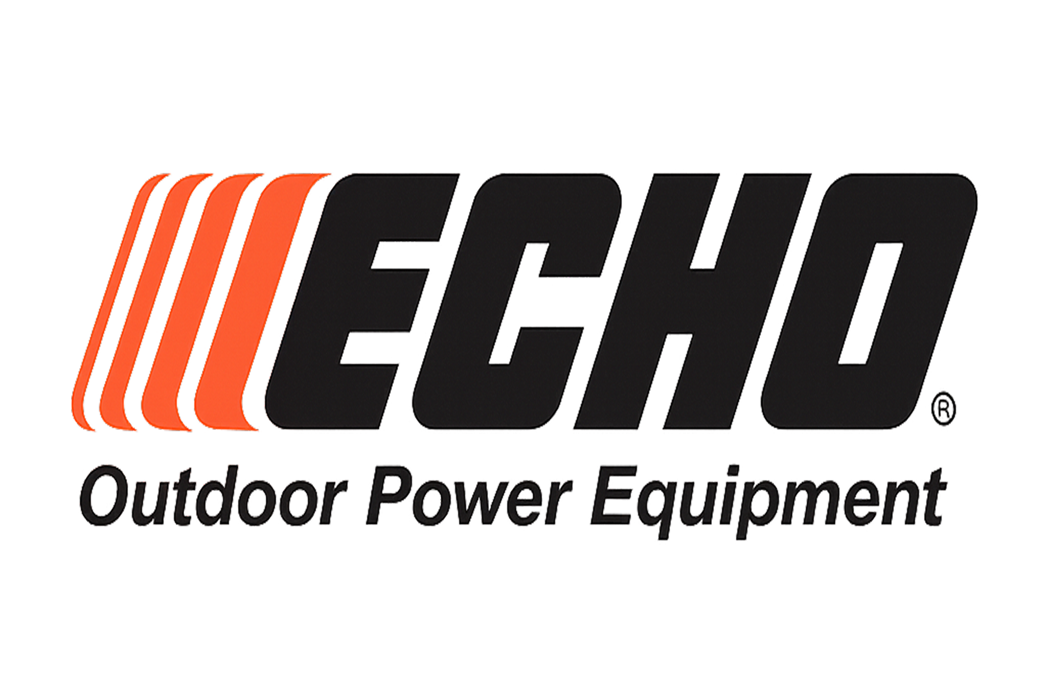 ECHO logo with orange stripes